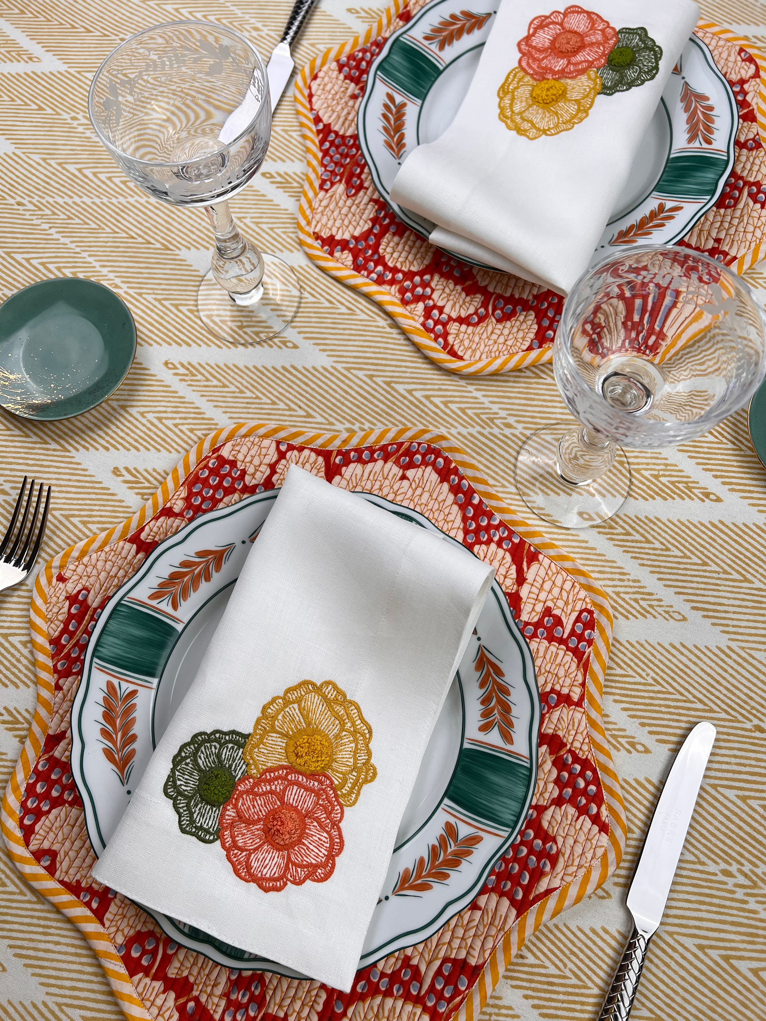 Red Ribbon Placemat Pad