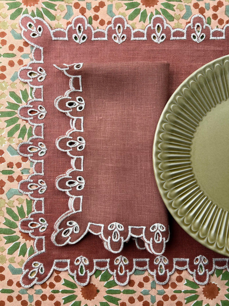 The ‘No Stain’ Toile Set (Placemat & Napkin)