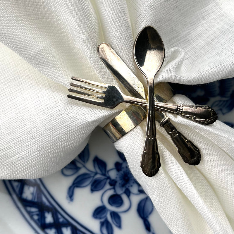 12 Vintage Cutlery Napkinrings