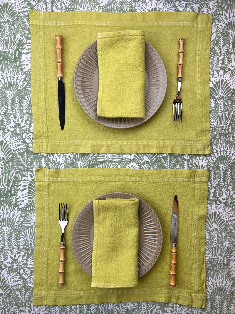 THE FRENCH LINEN SET (placemat & napkin)