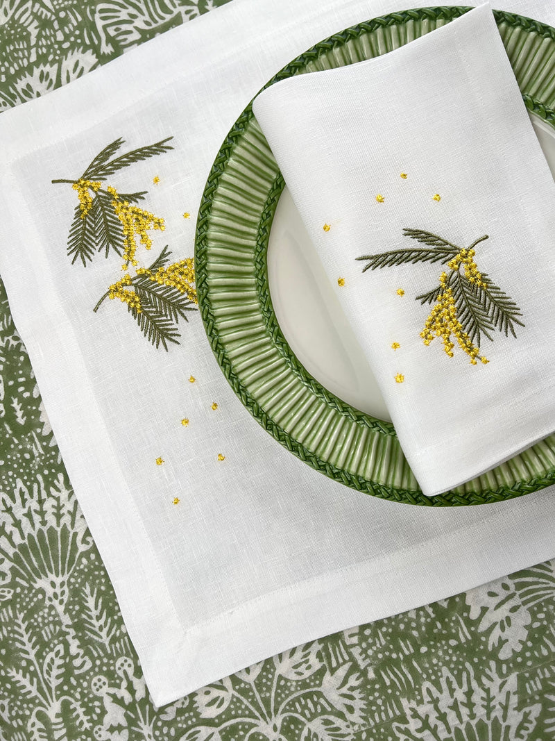 The Mimosa Placemat & Napkin Set