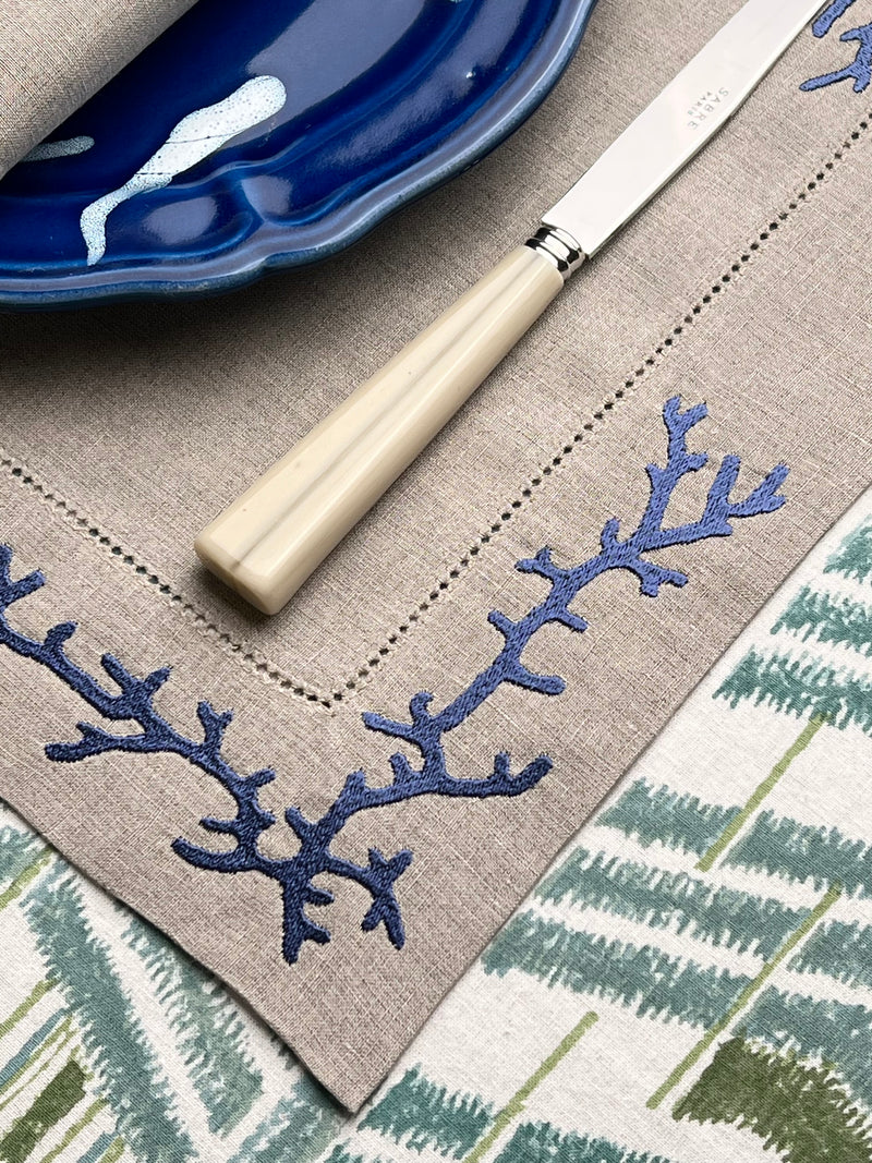 The Coral Placemat & Napkin Set