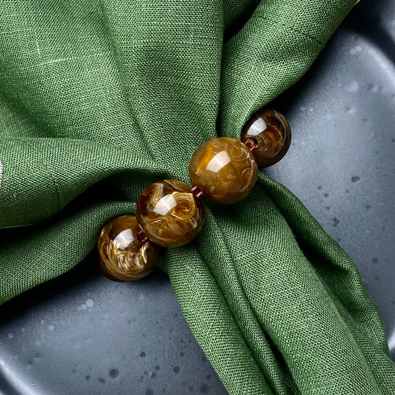 THE ORB NAPKIN RING Faux Gemstone