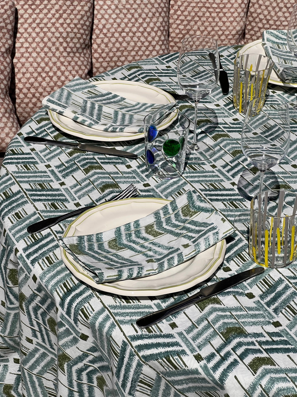 Ikat Blue Green