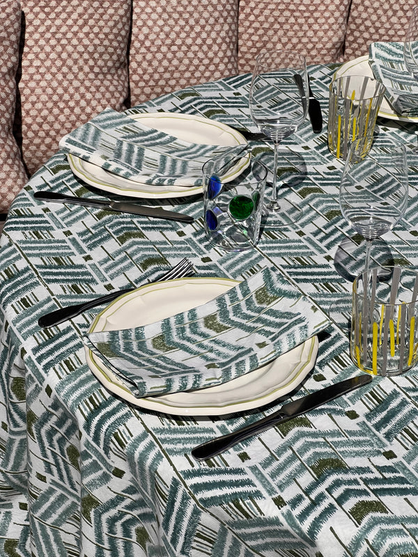 Ikat Blue Green