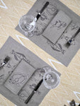 Fish Embroidery Napkin & Placemat (Set o2)