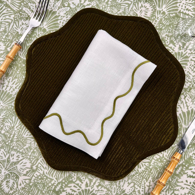 Velvet Scalloped Placemats