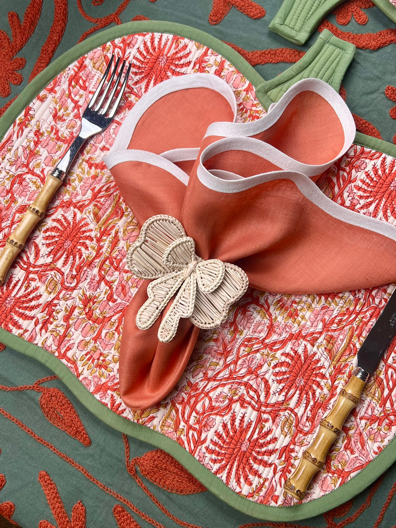 ‘The Pumpkin’ Placemat - Rusts & Greens