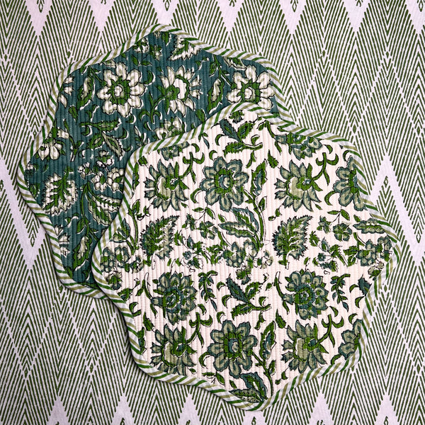 ‘The Breakfast’ Placemat - Scallop - Block Print