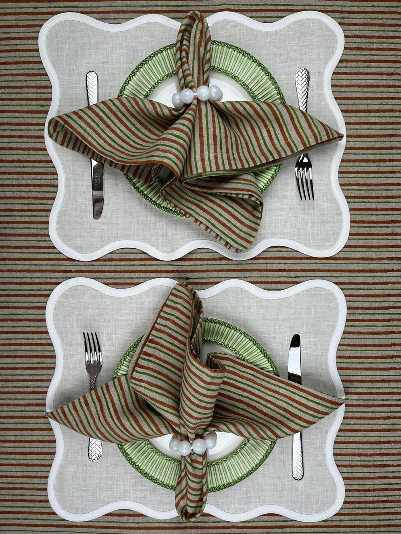 ‘The Scallop’ Placemat - 100% Linen