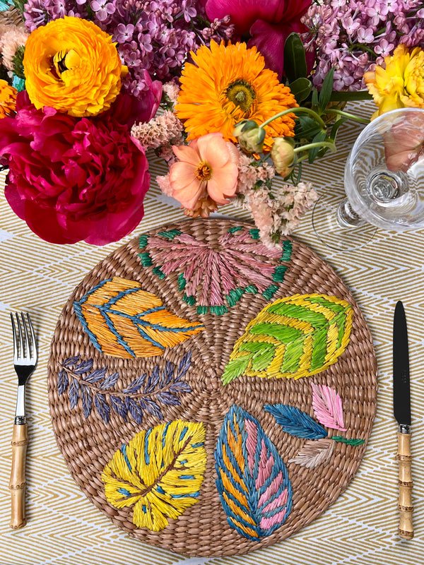 ’The Summer Placemat’ - Tropical Leaves