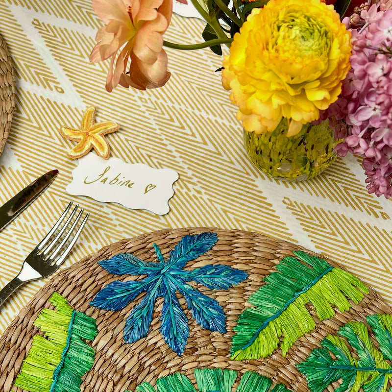 ’The Summer Placemat’ - Tropical Greens