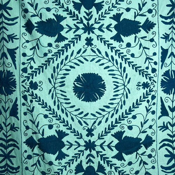 Suzani Cloth Mint & Teal
