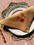 ’The Crab, Lobster & Shell’ Napkin - Citrus Sorbet