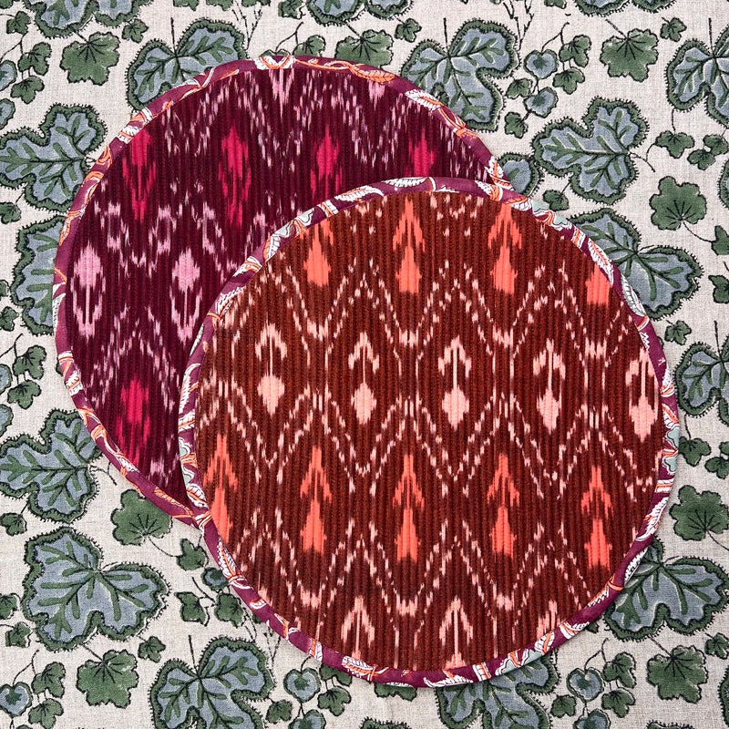 THE BREAKFAST IKAT ROUND PLACEMAT