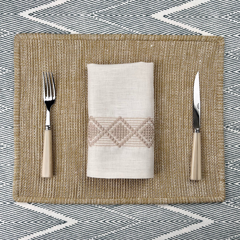 THE BREAKFAST TEXTURED LINEN PLACEMAT