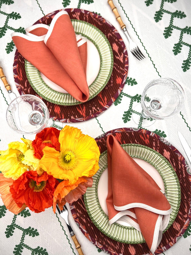 THE BREAKFAST IKAT ROUND PLACEMAT