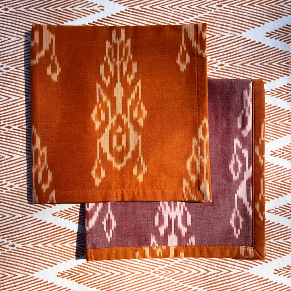 Reversible Napkin (Set of Four) Orange/Pink