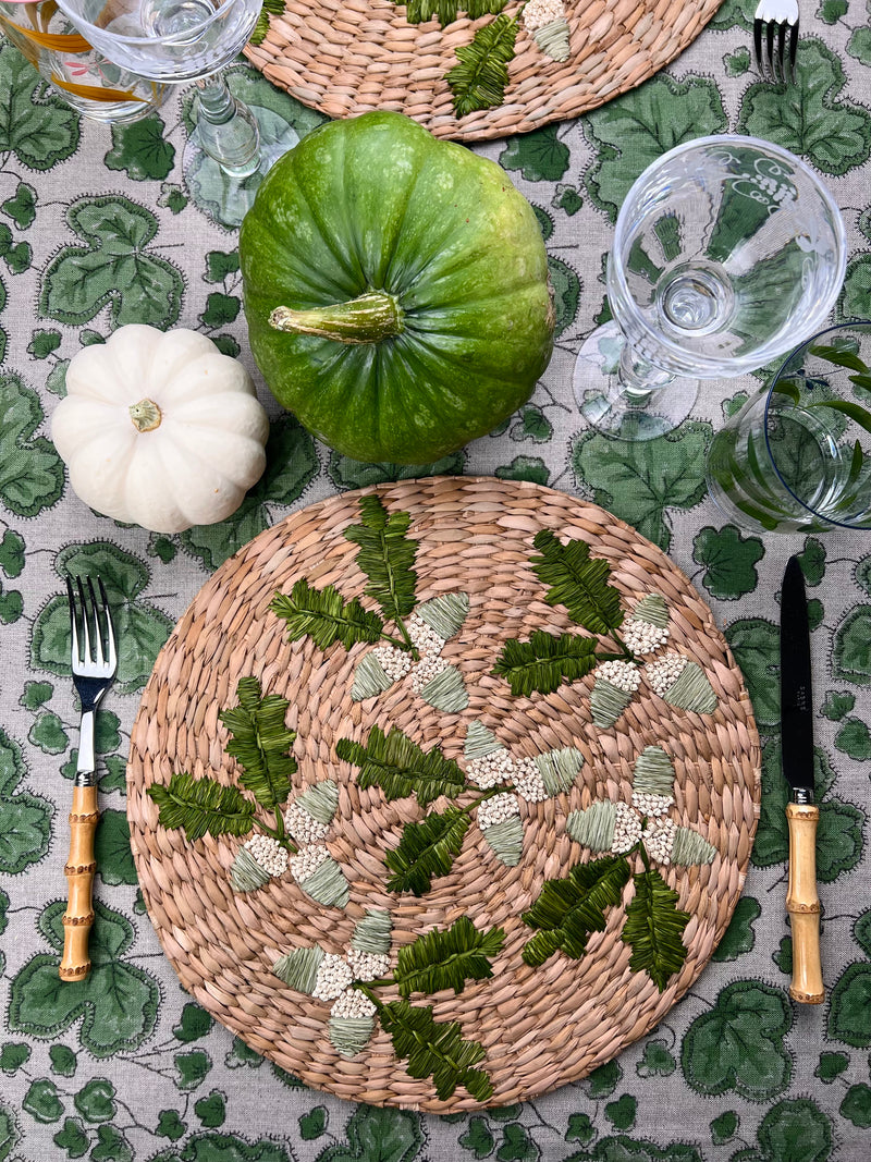 ’The Raffia Placemat’ - Acorn Sprigs