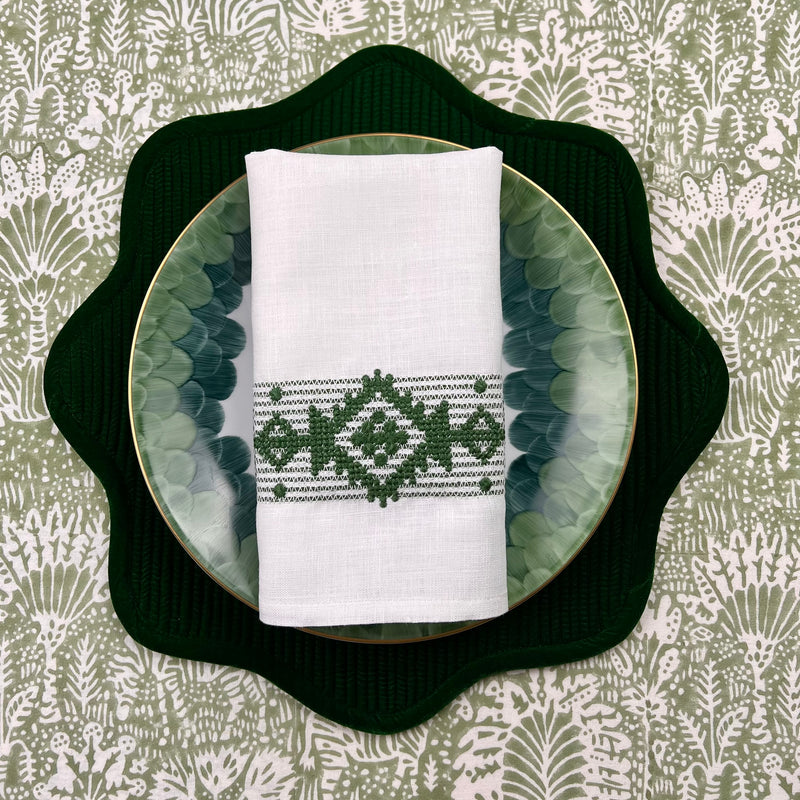 Velvet Scalloped Placemats