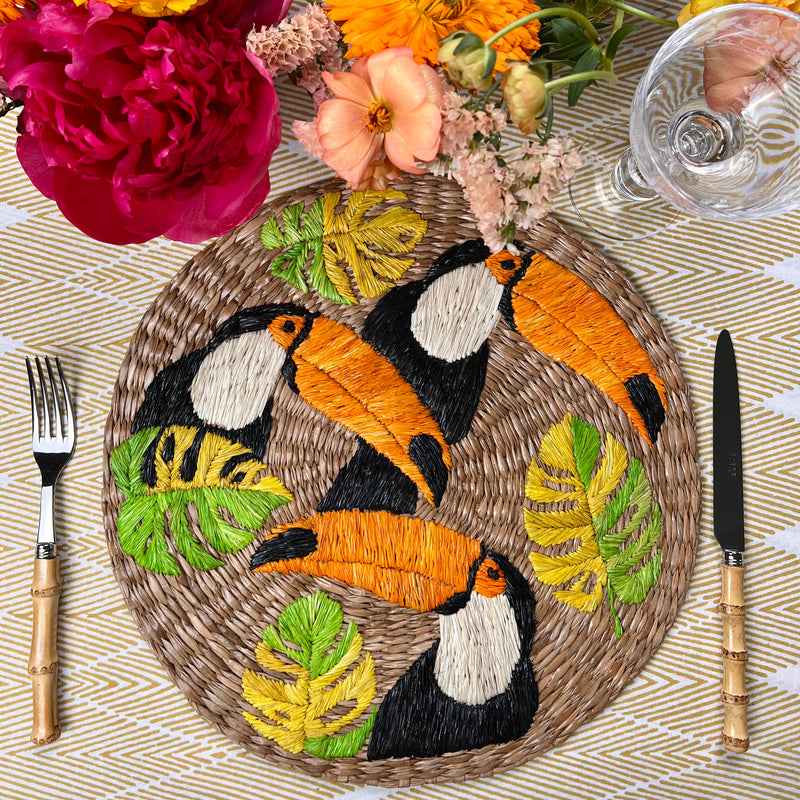 ’The Summer Placemat’ - Toucan Birds