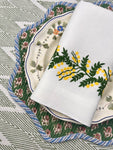 ’The Mimosa Vine’ Linen Napkin