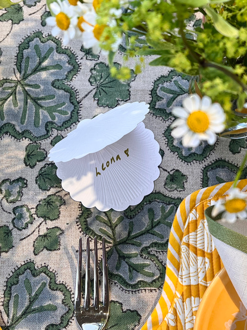 Luxury Place Cards - Scallop Shell
