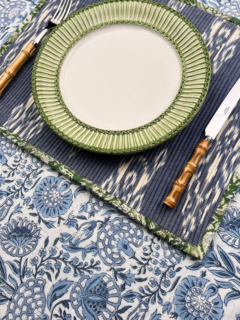 The Floral Tablecloth (Blues)