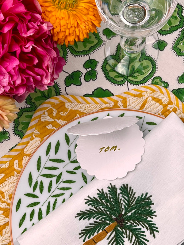 Luxury Place Cards - Scallop Shell
