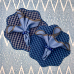 Curated Table Set: Blue & Grey Gingham