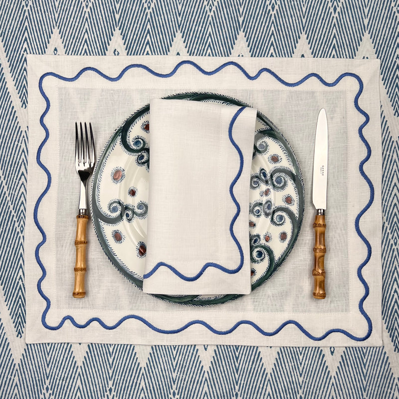 ‘The Squiggle’ Placemat- 100% Linen
