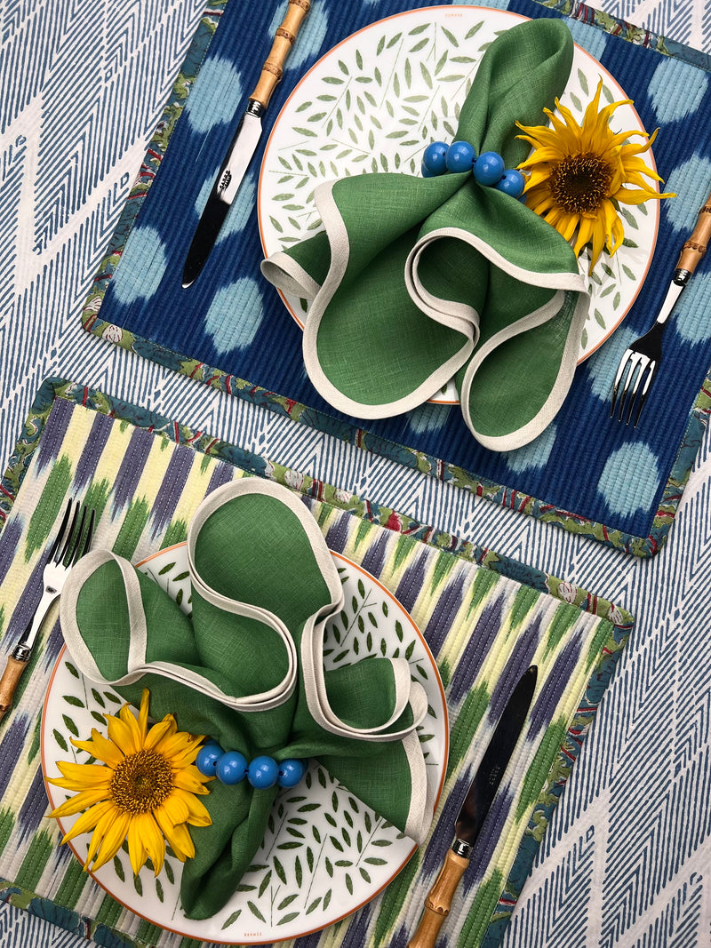 Curated Table Set: Blues & Greens