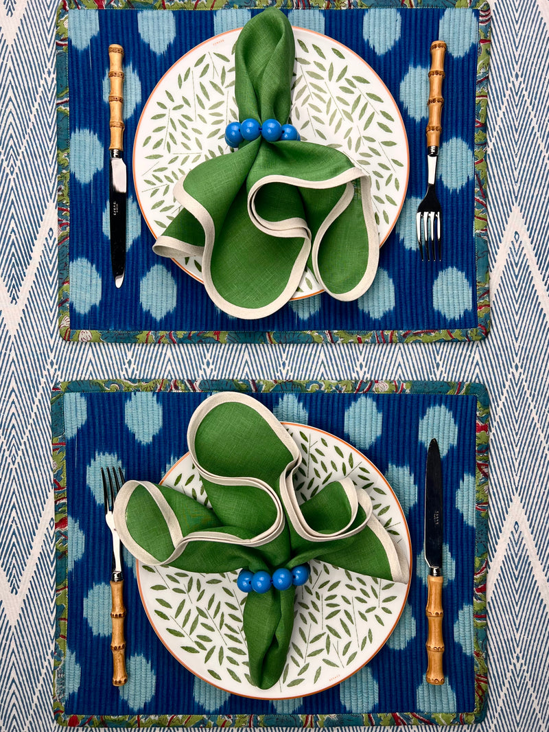 Curated Table Set: Blues & Greens