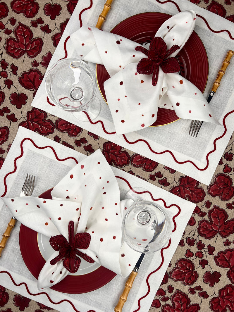 ‘The Squiggle’ Placemat- 100% Linen
