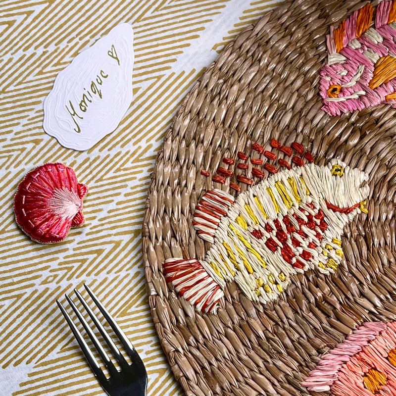Luxury Place Cards - Oyster (White)