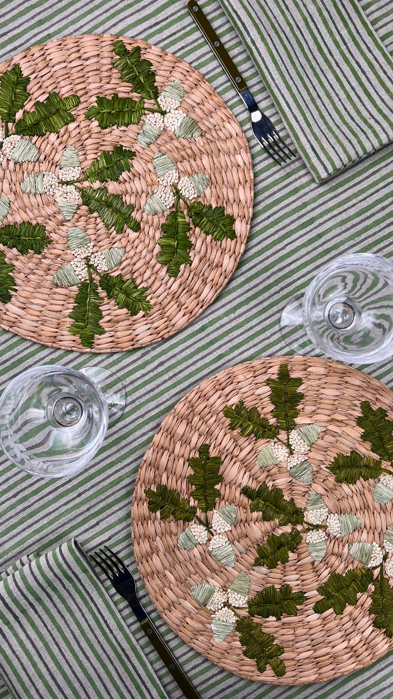 ’The Raffia Placemat’ - Acorn Sprigs