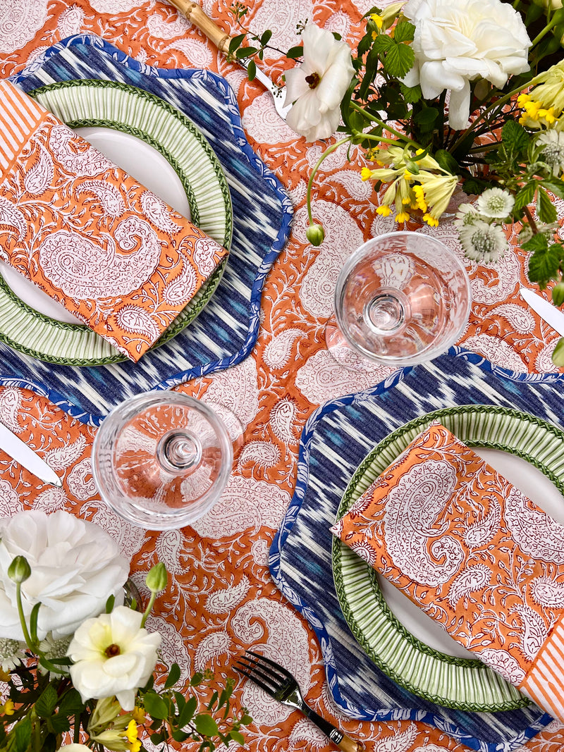 The Paisley Bandana Tablecloth (Mandarin)