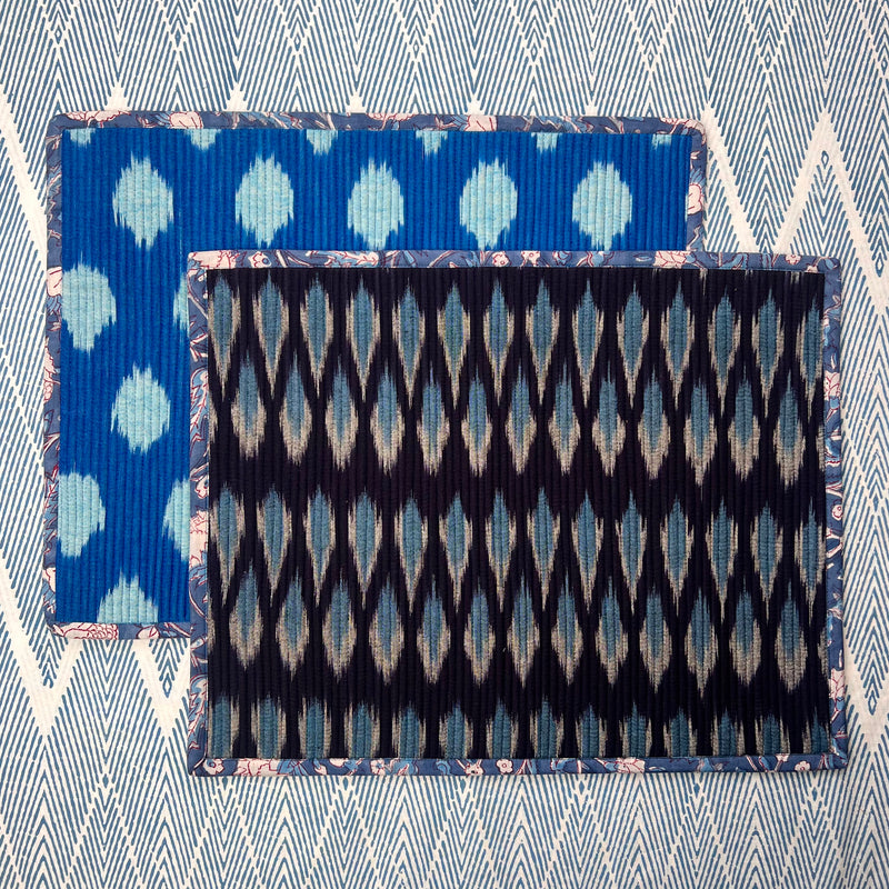 Curated Table Set: Blues, Ivory & Black
