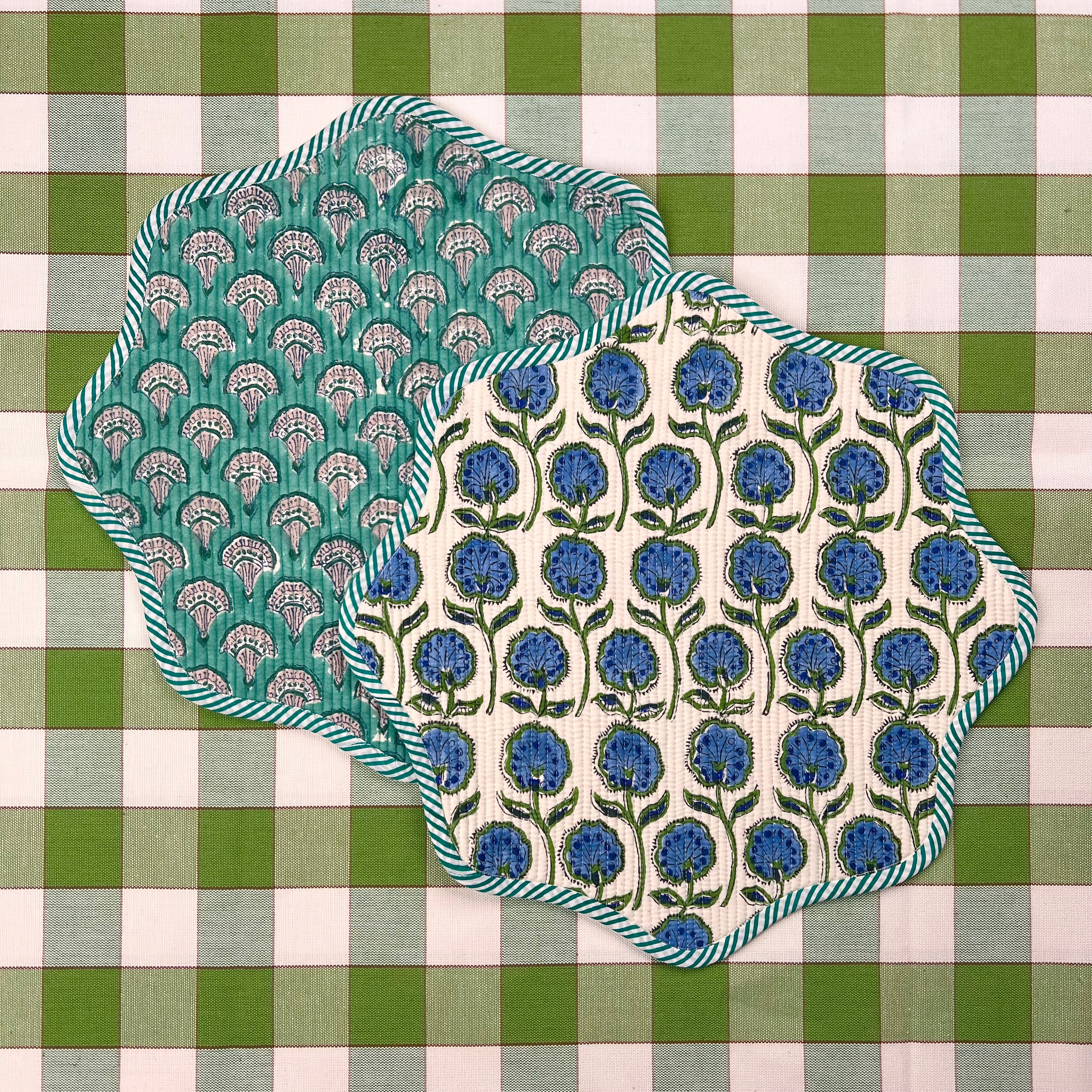 ‘The Breakfast’ Placemat - Scallop - Block Print