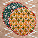 ‘The Breakfast’ Placemat - Round - Block Print
