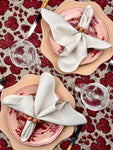 ’THE FIGUE LEAF’ TABLECLOTH (Red & Burgundy)