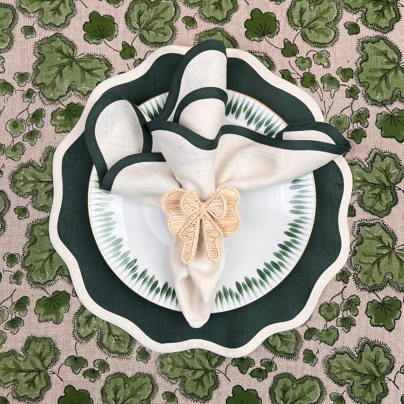 ‘The Scallop Arena’ Placemat - 100% Linen