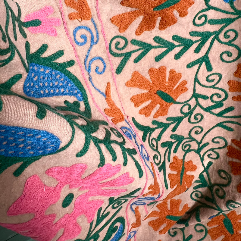 Suzani Cloth Beige & Multicoloured