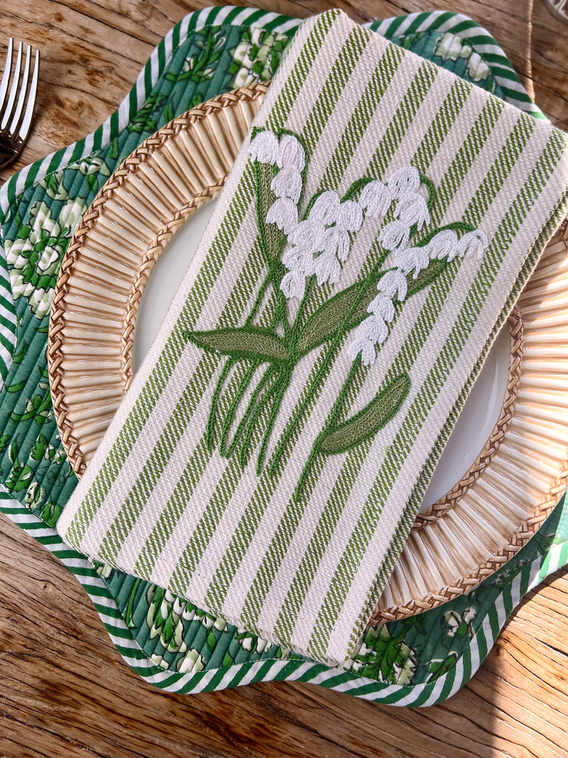 NEW LILY OF THE VALLEY NAPKIN