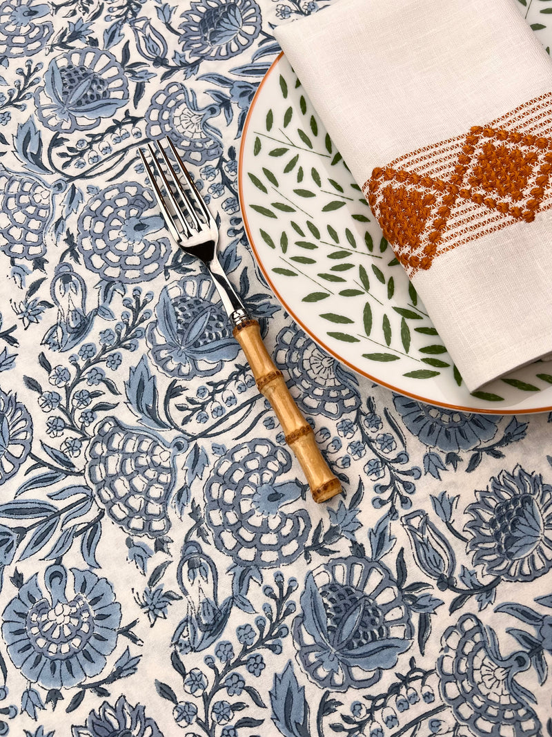 The Floral Tablecloth (Blues)