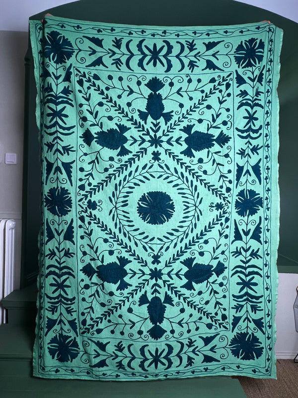 Suzani Cloth Mint & Teal