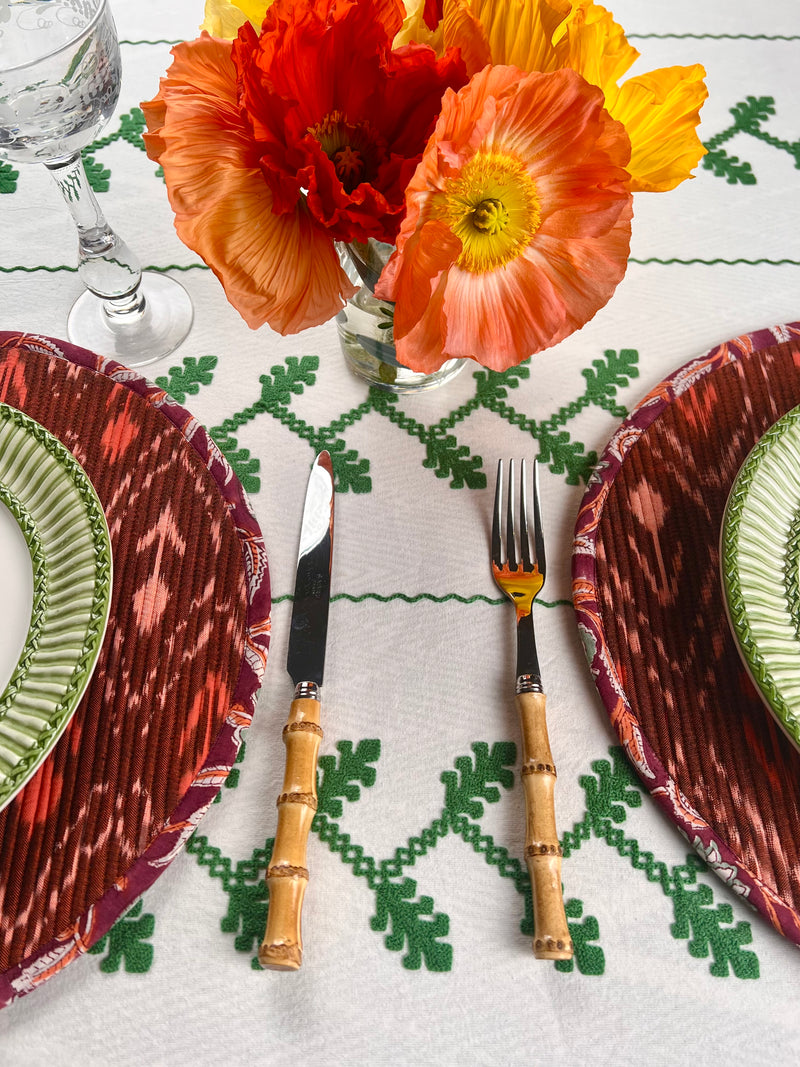 THE BREAKFAST IKAT ROUND PLACEMAT