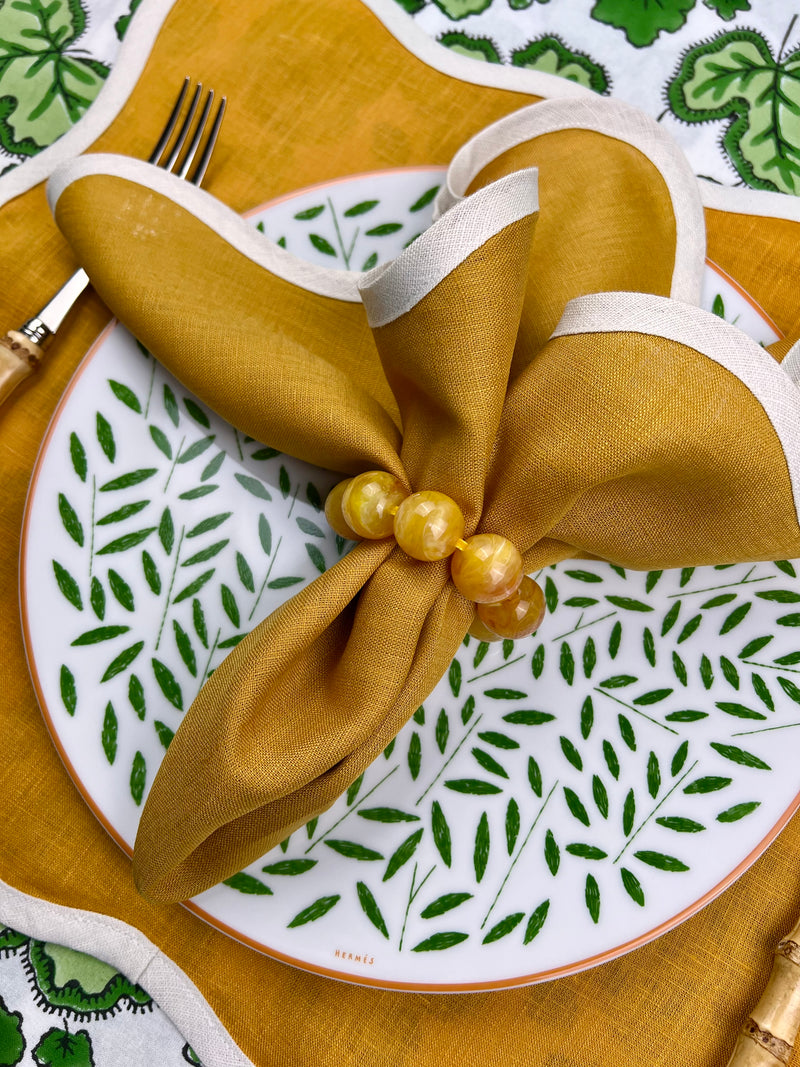 THE ORB NAPKIN RING Faux Gemstone