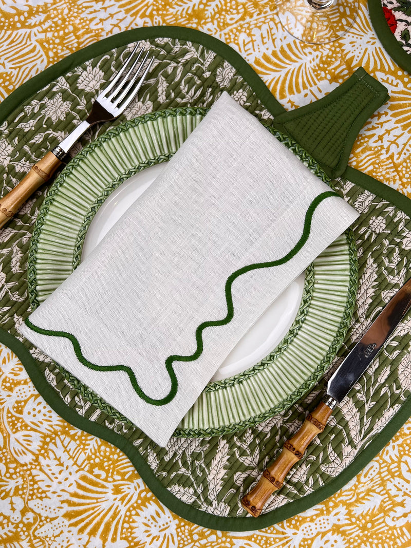 The Pumpkin Placemat - Orange & Sage