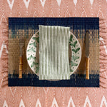 The Rush Placemat - Blue Ikat